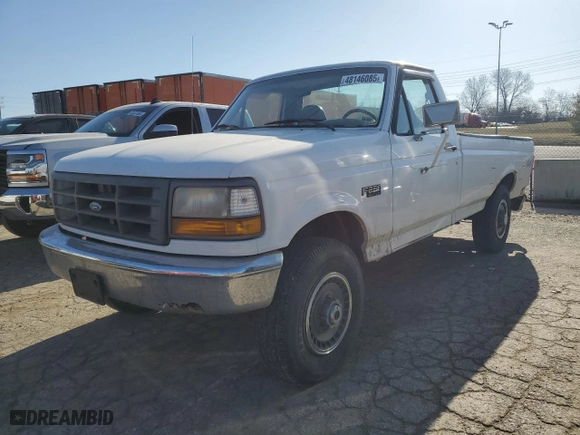 1997 Ford F-250 HD with VIN 1FTHF26G4VEC26182, listed as a Copart auction lot 48146085 with NaN miles and Salvage Title. Bid and sale history available at carsss.com. Image 1.