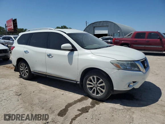 2015 Nissan Pathfinder SL with VIN 5N1AR2MM9FC653318, listed as a Copart auction lot 61610125 with 147,578 mi miles and Salvage title. Bid and sale history available at DreamBid. Image 4.