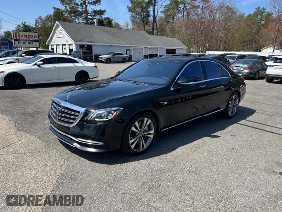 2019 Mercedes-Benz S 450 with VIN WDDUG6EB0KA482742, listed as a Copart auction lot 54208435 with 186,297 mi miles and Clean title. Bid and sale history available at DreamBid. Image 2.