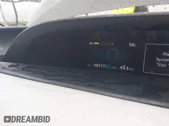 2022 Toyota Prius L Eco with VIN JTDKAMFU8N3188361, listed as a IAAI auction lot 41726369 with 48,517 mi miles and . Bid and sale history available at DreamBid. Image 7.