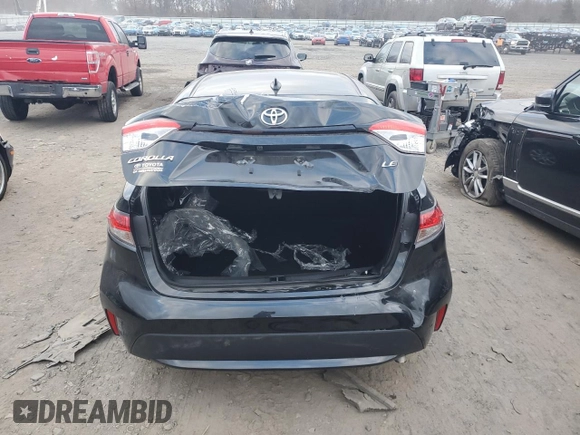 2022 Toyota Corolla LE with VIN 5YFEPMAE1NP313137, listed as a Copart auction lot 81742514 with 18,611 mi miles and Salvage Title. Bid and sale history available at carsss.com. Image 6.