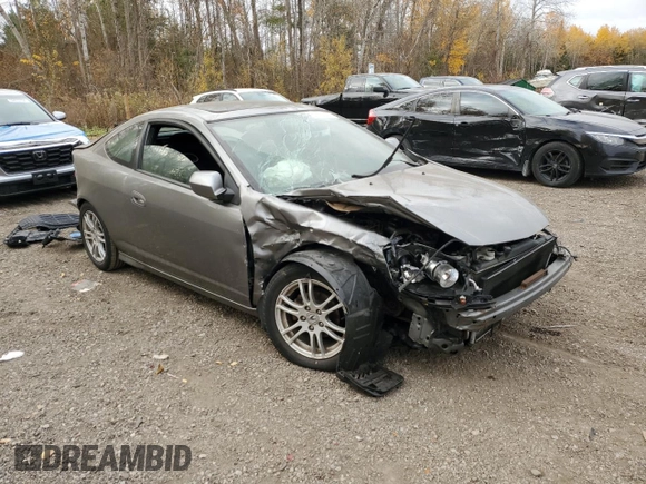 2006 Acura RSX with VIN JH4DC54856S800357, listed as a Copart auction lot 75725934 with Not Provided miles and Salvage Title. Bid and sale history available at carsss.com. Image 4.
