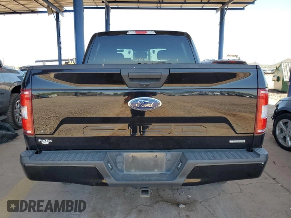 2020 Ford F-150 XL with VIN 1FTEW1EP0LKE96622, listed as a Copart auction lot 61238555 with 52,527 mi miles and Salvage title. Bid and sale history available at DreamBid. Image 6.