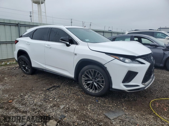 2020 Lexus RX 350 F Sport Performance with VIN 2T2YZMDA5LC223966, listed as a Copart auction lot 54944185 with 62,392 mi miles and Salvage title. Bid and sale history available at DreamBid. Image 4.