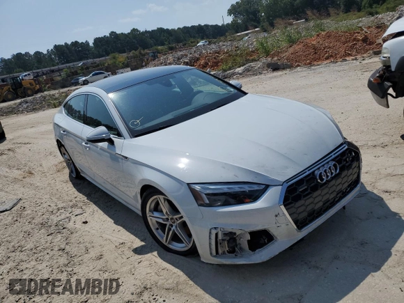 2022 Audi A5 Sportback S line Premium Plus with VIN WAUFACF55NA006421, listed as a Copart auction lot 57168322 with 13,109 mi miles. Bid and sale history available at carsss.com. Image 1.