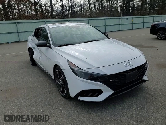 2023 Hyundai Elantra N Line z VIN KMHLR4AF2PU400167, wystawiony jako Copart lot #52502195 z przebiegiem 35 397 mil mil oraz Szkoda całkowita • Salvage title. Historia ofert i sprzedaży dostępna na DreamBid. Obrazek 10.