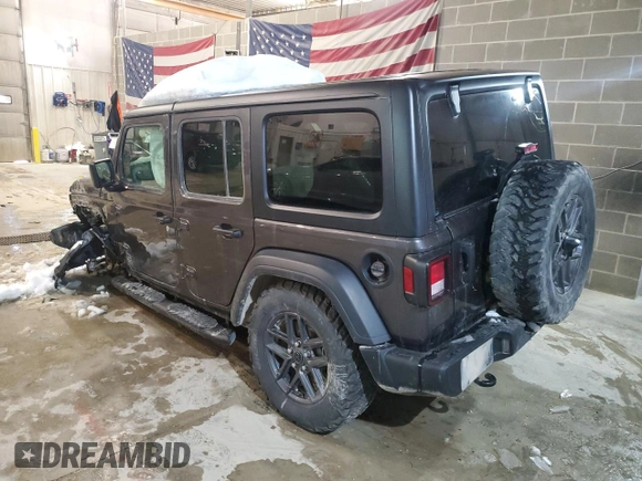 2024 Jeep Wrangler Sport with VIN 1C4PJXKN4RW208552, listed as a Copart auction lot 87195854 with Not provided miles and Salvage title. Bid and sale history available at DreamBid. Image 2.