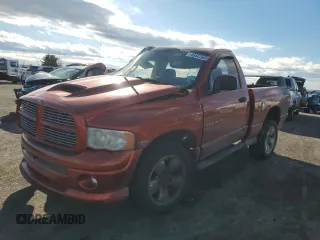 2005 Dodge 1500 SLT with VIN 1D7HU16D35J587809, listed as a Copart auction lot 43447665 with Not Provided miles and Salvage Title. Bid and sale history available at DreamBid. Image 1.
