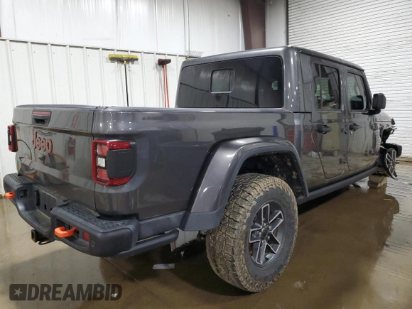 2024 Jeep Gladiator Mojave X with VIN 1C6JJTEG2RL106980, listed as a Copart auction lot 55142885 with 7,263 mi miles and Salvage title. Bid and sale history available at DreamBid. Image 3.