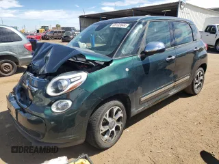 2014 FIAT 500L Lounge with VIN ZFBCFACH8EZ021946, listed as a Copart auction lot 68133844 with 104,017 mi miles and Salvage Title. Bid and sale history available at carsss.com. Image 1.