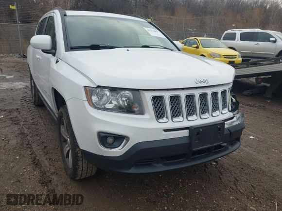 2017 Jeep Compass High Altitude with VIN 1C4NJDEB2HD110539, listed as a IAAI auction lot 41118827 with 94,663 mi miles and . Bid and sale history available at carsss.com. Image 1.