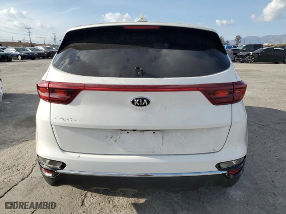 2022 Kia Sportage LX with VIN KNDPM3AC0N7965887, listed as a Copart auction lot 45034385 with 45,626 mi miles and Salvage Title. Bid and sale history available at carsss.com. Image 6.