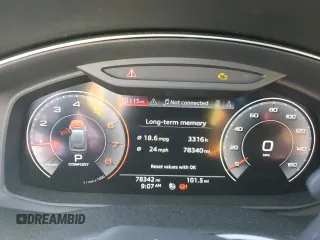 2019 Audi Q8 Premium z VIN WA1AVAF14KD017045, wystawiony jako Copart lot #54085185 z przebiegiem 78 342 mil mil oraz Szkoda całkowita • Salvage title. Historia ofert i sprzedaży dostępna na DreamBid. Obrazek 9.