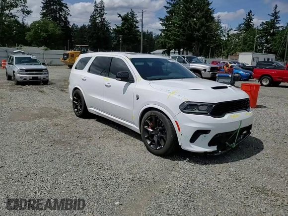 2024 Dodge Durango SRT Hellcat Premium with VIN 1C4SDJH98RC228524, listed as a Copart auction lot 57474325 with 5,528 mi miles and Salvage title. Bid and sale history available at DreamBid. Image 14.