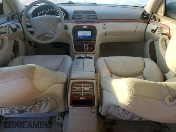 2003 Mercedes-Benz S-Class 4.3L with VIN WDBNG70J33A360525, listed as a Copart auction lot 79266624 with 149,469 mi miles and Clean Title. Bid and sale history available at carsss.com. Image 8.