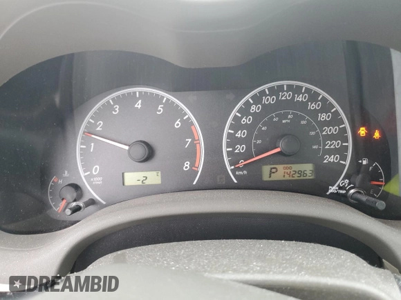 2010 Toyota Corolla with VIN 2T1BU4EE1AC405624, listed as a Copart auction lot 43646225 with 142,963 mi miles and Salvage Title. Bid and sale history available at carsss.com. Image 9.