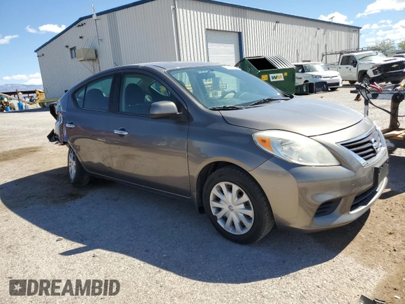 2012 Nissan Versa SV with VIN 3N1CN7AP8CL932041, listed as a Copart auction lot 53075235 with 142,265 mi miles and Salvage Title. Bid and sale history available at carsss.com. Image 4.