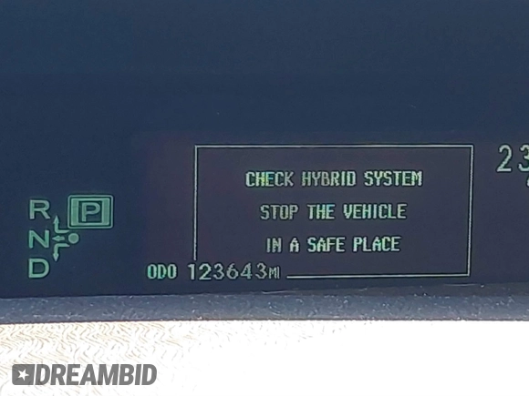 2013 Toyota Prius One with VIN JTDKN3DU9D5607855, listed as a IAAI auction lot 41728716 with 123,643 mi miles. Bid and sale history available at carsss.com. Image 7.