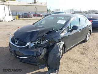 2013 Honda Civic Sdn LX with VIN 19XFB2F5XDE277562, listed as a IAAI auction lot 41852337 with 146,997 mi miles. Bid and sale history available at carsss.com. Image 2.