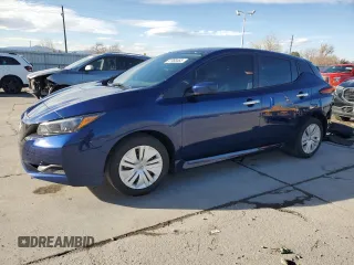 2024 Nissan LEAF S z VIN 1N4AZ1BV2RC555445, wystawiony jako Copart lot #47968465 z przebiegiem 8 368 mil mil oraz Szkoda całkowita • Salvage title. Historia ofert i sprzedaży dostępna na DreamBid. Obrazek 1.