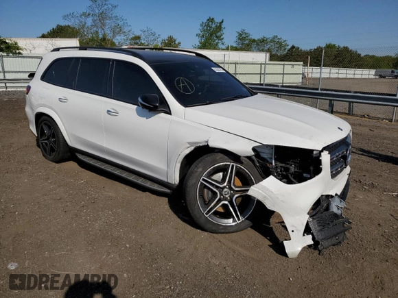 2022 Mercedes-Benz GLS with VIN 4JGFF5KE9NA734616, listed as a Copart auction lot 52593753 with 8,148 mi miles. Bid and sale history available at carsss.com. Image 4.