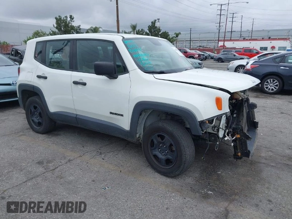 2017 Jeep Renegade Sport with VIN ZACCJBAB8HPF82862, listed as a IAAI auction lot 42057871 with 109,447 mi miles and . Bid and sale history available at carsss.com. Image 1.