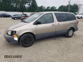 2001 Toyota Sienna CE with VIN 4T3ZF19C21U337517, listed as a Copart auction lot 57107654 with 199,496 mi miles and Salvage Title. Bid and sale history available at carsss.com. Image 1.