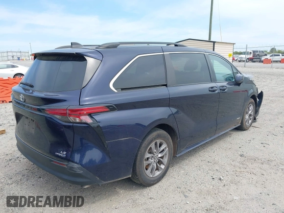 2021 Toyota Sienna LE z VIN 5TDKRKEC4MS024401, wystawiony jako IAAI lot #42043932 z przebiegiem 37 417 mil mil oraz . Historia ofert i sprzedaży dostępna na DreamBid. Obrazek 4.