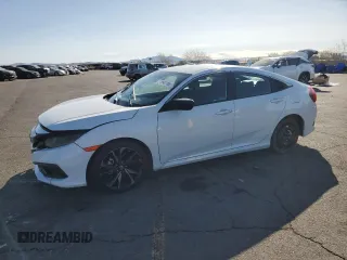 2019 Honda Civic Sport with VIN 2HGFC2F83KH587014, listed as a Copart auction lot 51990115 with 100,124 mi miles and Salvage title. Bid and sale history available at DreamBid. Image 1.
