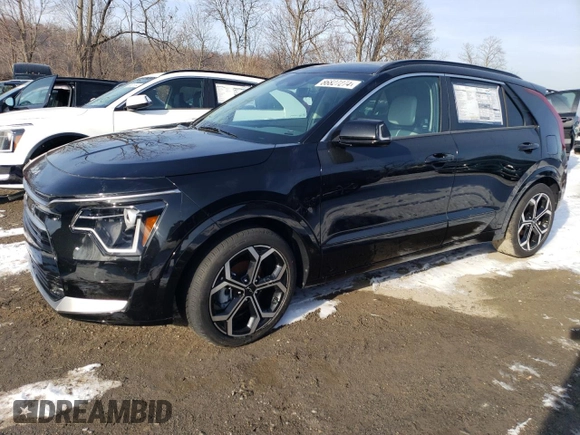 2024 Kia Niro EX Touring with VIN KNDCR3LE8R5152863, listed as a Copart auction lot 86827274 with 16 mi miles and Salvage Title. Bid and sale history available at carsss.com. Image 1.