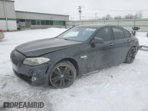 2011 BMW 5 Series 535i xDrive with VIN WBAFU7C58BC780519, listed as a Copart auction lot 44511155 with Not Provided miles and Salvage Title. Bid and sale history available at carsss.com. Image 1.
