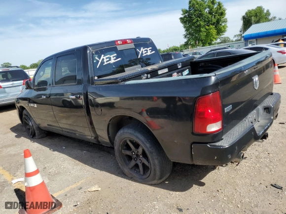 2009 Dodge Ram 1500 Laramie with VIN 1D3HB13T09S740911, listed as a Copart auction lot 58340294 with 154,540 mi miles and Salvage Title. Bid and sale history available at carsss.com. Image 2.