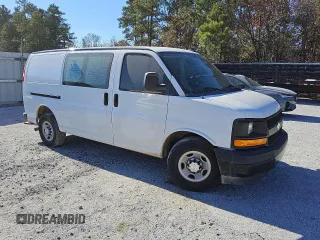2017 Chevrolet Express Cargo z VIN 1GCWGAFG1H1108729, wystawiony jako Copart lot #81936294 z przebiegiem 156 609 mil mil oraz Czysty tytuł • Clean title. Historia ofert i sprzedaży dostępna na DreamBid. Obrazek 4.