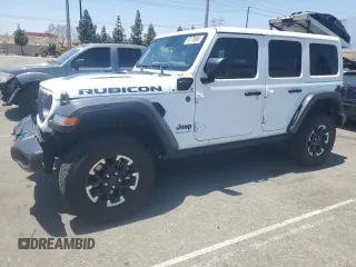 2024 Jeep Wrangler Rubicon X z VIN 1C4RJXR67RW242301, wystawiony jako Copart lot #61178995 z przebiegiem 36 998 mil mil oraz Czysty tytuł • Clean title. Historia ofert i sprzedaży dostępna na DreamBid. Obrazek 1.