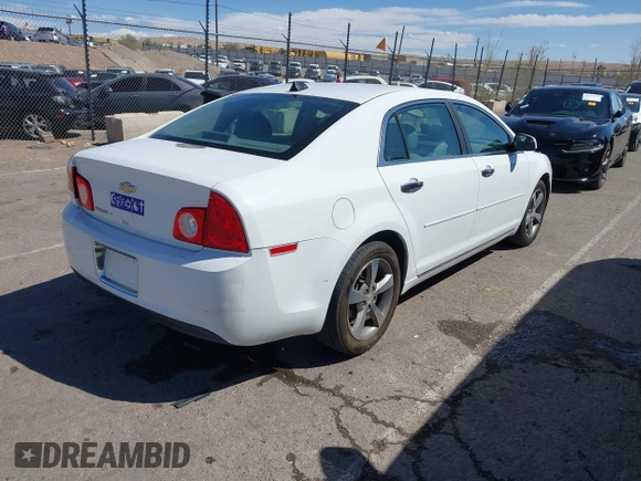 2012 Chevrolet Malibu 1LT with VIN 1G1ZC5E08CF109921, listed as a IAAI auction lot 42105059 with 186,351 mi miles and . Bid and sale history available at DreamBid. Image 4.