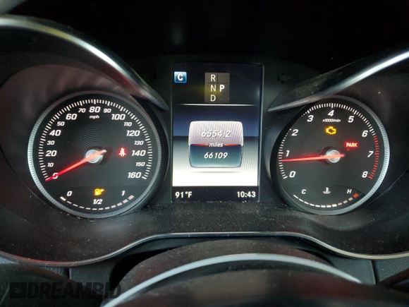 2018 Mercedes-Benz C with VIN 55SWF4JBXJU279054, listed as a Copart auction lot 66615364 with 66,109 mi miles and Salvage Title. Bid and sale history available at carsss.com. Image 9.