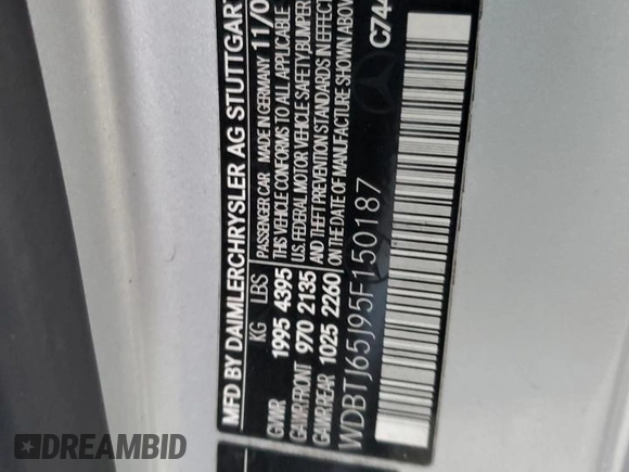 2005 Mercedes-Benz CLK 320 z VIN WDBTJ65J95F150187, wystawiony jako Copart lot #83180484 z przebiegiem 308 530 mil mil oraz Szkoda całkowita • Salvage title. Historia ofert i sprzedaży dostępna na DreamBid. Obrazek 14.