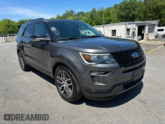 2018 Ford Explorer Sport с VIN 1FM5K8GT3JGA38891, выставлен на аукционе Copart как лот 59741985 с пробегом 119 724 миль миль и Чистый • Clean title. История ставок и продаж доступна на DreamBid. Изображение 4.