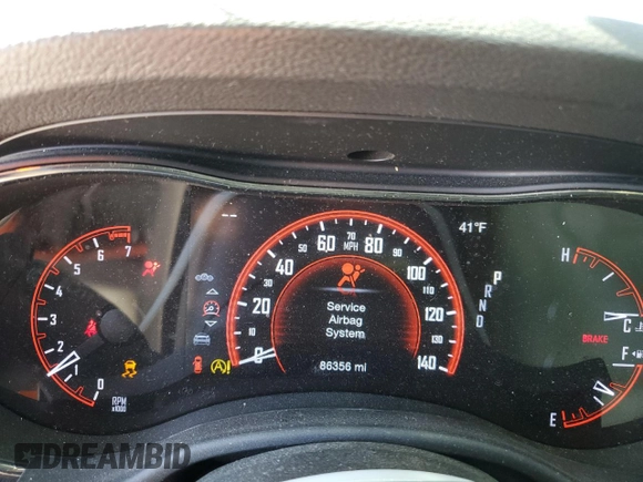 2018 Dodge Durango GT with VIN 1C4RDJDG4JC393672, listed as a Copart auction lot 42626405 with 86,356 mi miles and Salvage Title. Bid and sale history available at DreamBid. Image 9.