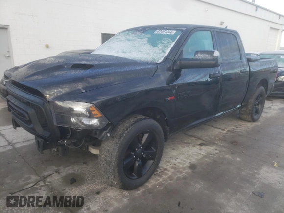 2018 Ram 1500 Big Horn with VIN 1C6RR6LM8JS354103, listed as a Copart auction lot 82401044 with 100,765 mi miles and Salvage Title. Bid and sale history available at carsss.com. Image 1.