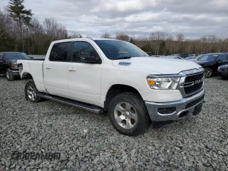 2022 Ram 1500 Big Horn with VIN 1C6SRFMT3NN443041, listed as a Copart auction lot 87381464 with 38,208 mi miles and Salvage title. Bid and sale history available at DreamBid. Image 4.