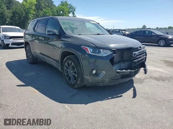 2021 Chevrolet Traverse RS with VIN 1GNERJKWXMJ194076, listed as a Copart auction lot 57808675 with 128,561 mi miles and Salvage title. Bid and sale history available at DreamBid. Image 14.