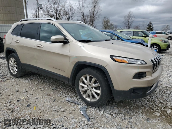 2014 Jeep Cherokee Limited z VIN 1C4PJMDB8EW243493, wystawiony jako Copart lot #53293485 z przebiegiem 210 910 mil mil oraz Czysty tytuł • Clean title. Historia ofert i sprzedaży dostępna na DreamBid. Obrazek 4.