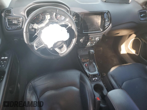 2018 Jeep Compass Limited with VIN 3C4NJCCB9JT358106, listed as a Copart auction lot 48586735 with 142,340 mi miles and Salvage Title. Bid and sale history available at carsss.com. Image 8.