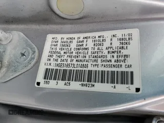 2003 Honda Civic LX with VIN 1HGES16573L014846, listed as a Copart auction lot 49913235 with 200,178 mi miles and Salvage Title. Bid and sale history available at DreamBid. Image 14.