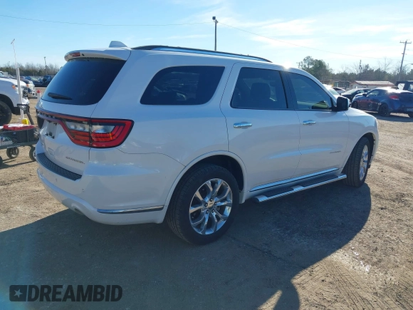 2017 Dodge Durango Citadel with VIN 1C4SDJET1HC757442, listed as a IAAI auction lot 41684583 with 120,788 mi miles and . Bid and sale history available at carsss.com. Image 4.