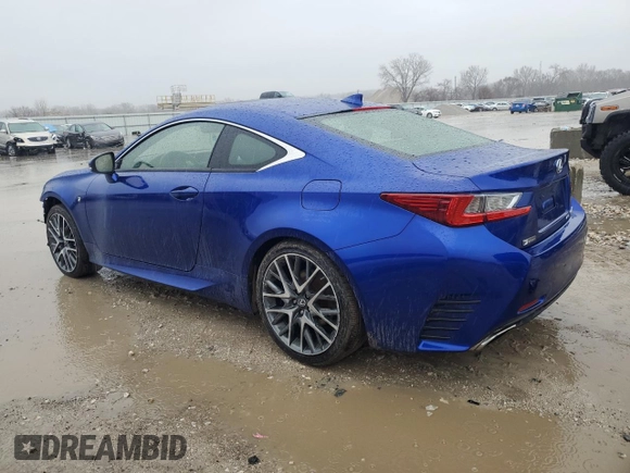 2016 Lexus RC 350 F Sport with VIN JTHSE5BC9G5006793, listed as a Copart auction lot 47349695 with 107,676 mi miles and Salvage title. Bid and sale history available at DreamBid. Image 2.