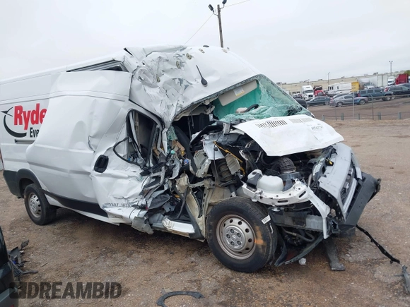 2022 Ram ProMaster Cargo with VIN 3C6LRVDG3NE110280, listed as a IAAI auction lot 40763747 with Not Provided miles and . Bid and sale history available at DreamBid. Image 12.