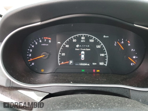 2016 Kia Cadenza Premium with VIN KNALN4D74G5207062, listed as a Copart auction lot 71588154 with 105,234 mi miles and Salvage Title. Bid and sale history available at carsss.com. Image 9.