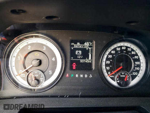 2015 Ram 3500 Big Horn with VIN 3C63R3HL1FG677492, listed as a Copart auction lot 81431914 with 93,745 mi miles and Salvage Title. Bid and sale history available at carsss.com. Image 9.